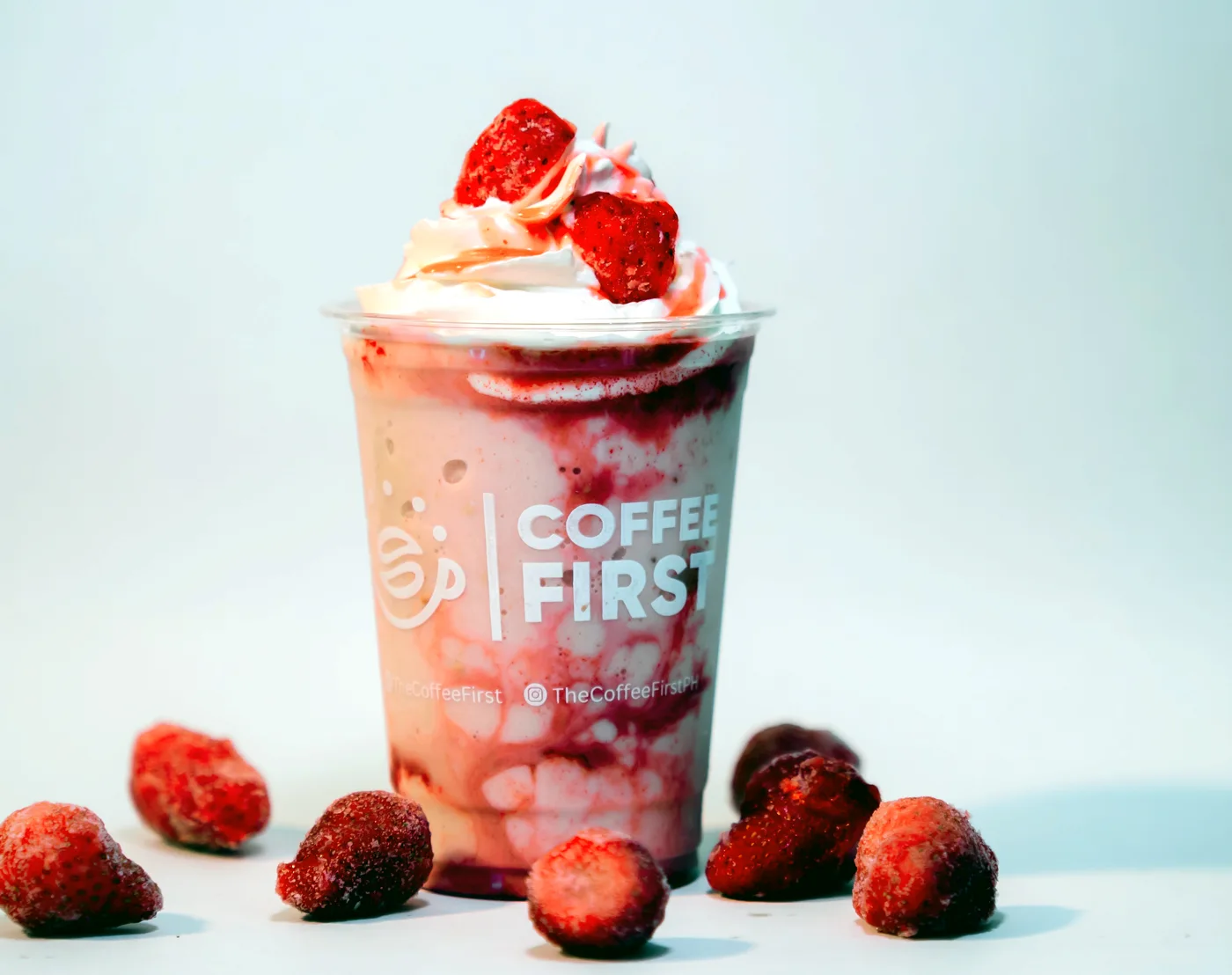 Strawberry Cream Frappe by Coffee First